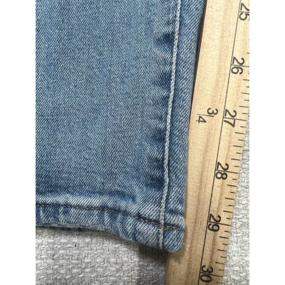 Madewell Jeans Women 28 Blue Perfect Vintage Straight in Danby Wash Knee-Rip Ed - Picture 9 of 15